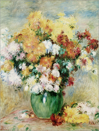 Poster Bouquet of Chrysanthemums