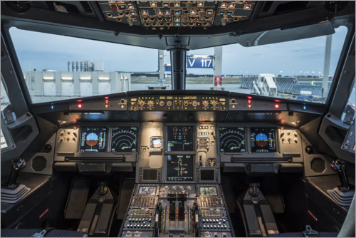 Poster Airbus A320 Cockpit