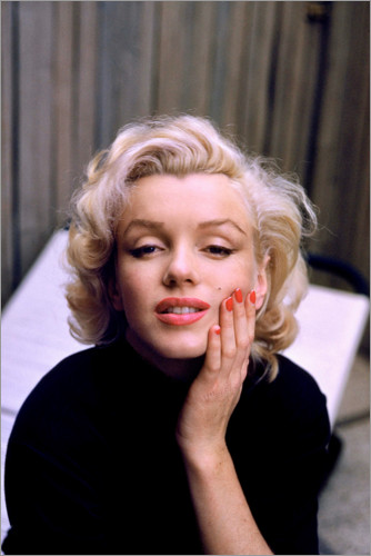 Poster Marilyn Monroe in color
