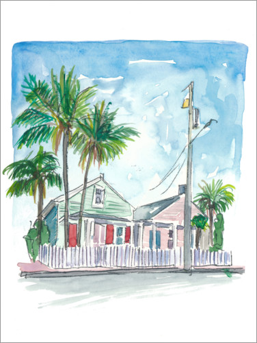 Poster Dream homes in Key West, Florida