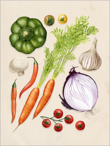 Poster Vegetable garden II
