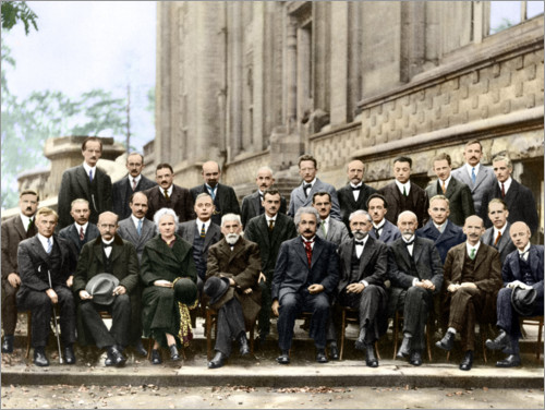 Poster Fifth Solvay Conference, 1927 (colored)