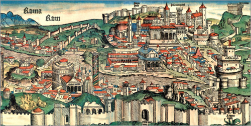 Poster Rome in 1490
