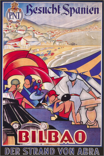 Poster Visited Spain, Bilbao (German)