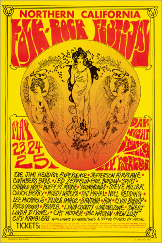 Poster Northern California Folk-Rock Festival
