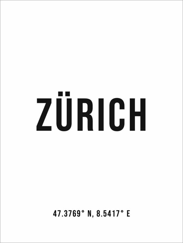 Poster Coordinates - Zurich