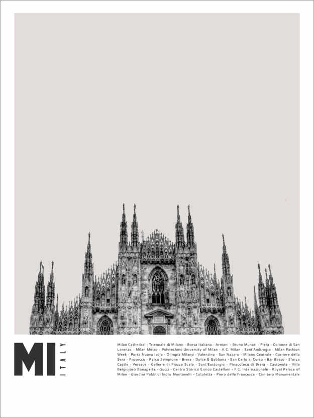 Poster Attractions in Milan