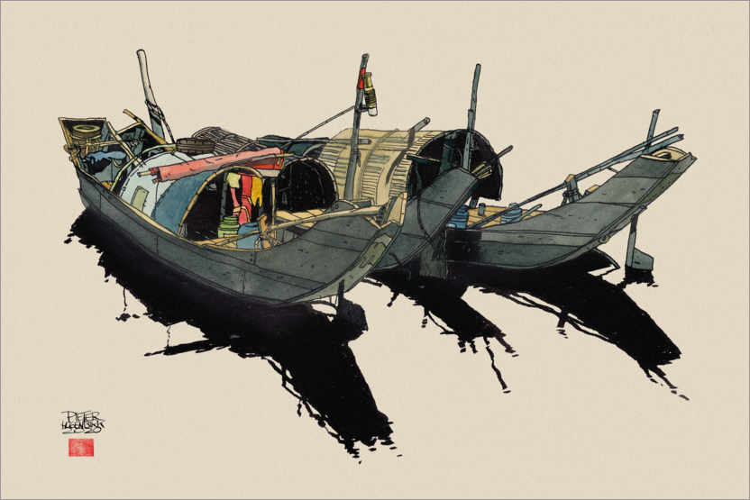 Poster Boats Vietnam