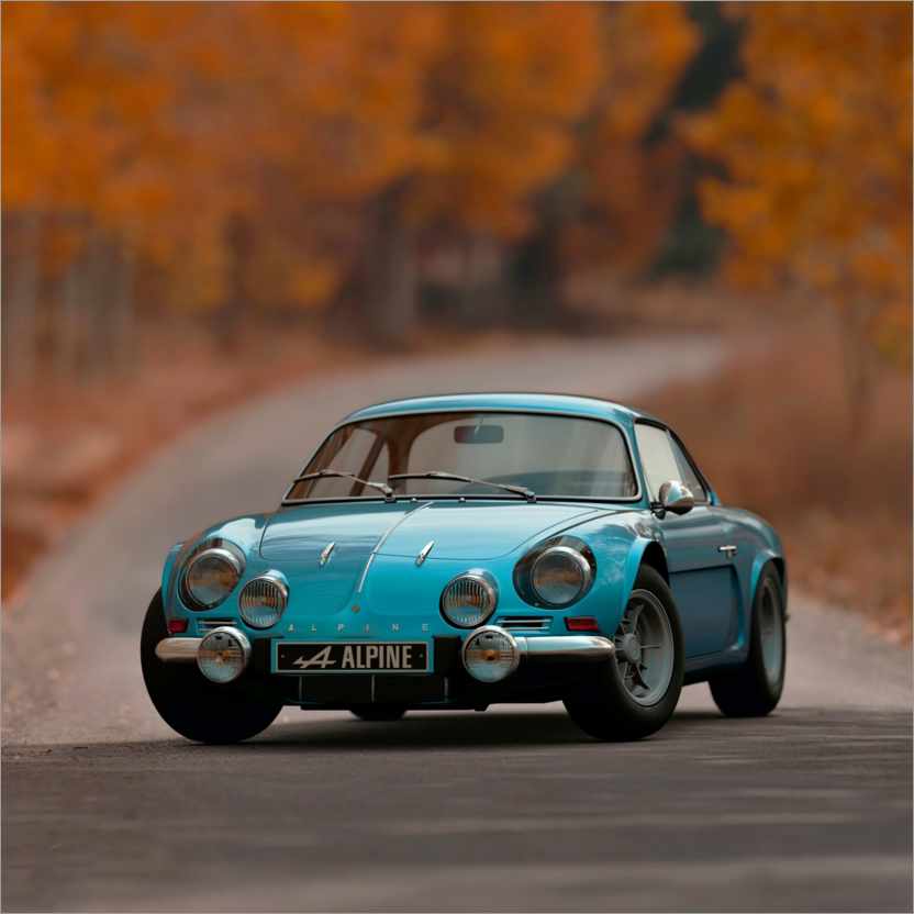 Poster Classic Car Alpine