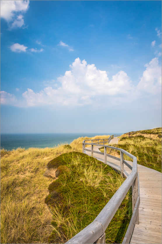 Poster Sylt path in the dunes