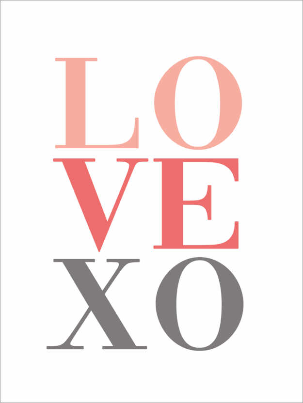Poster Love XO