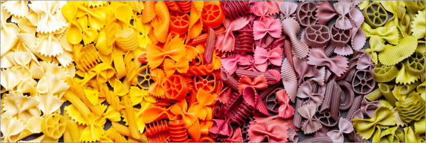 Poster Colorful pasta