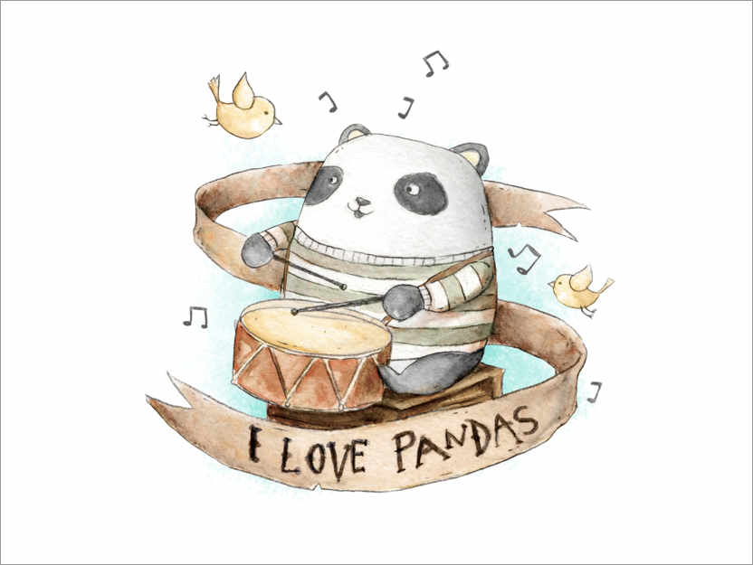 Poster I love Pandas