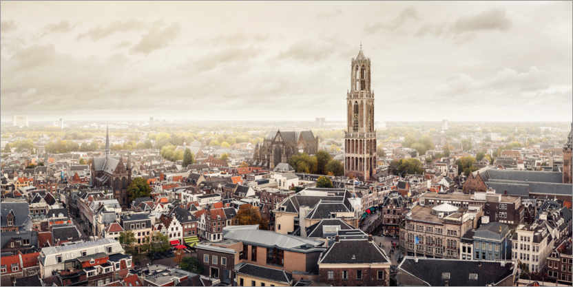 Poster View of Utrecht, one of the oldest cities in the Netherlands