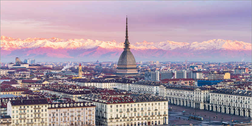 Poster Turin skyline