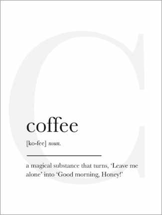 Canvas print  Coffee Definition - Finlay and Noa