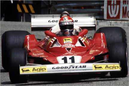 Poster Niki Lauda, Monaco Grand Prix, Monte Carlo 1977