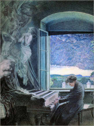 Poster  Allegory of Beethoven - Sigmund Walter Hampel