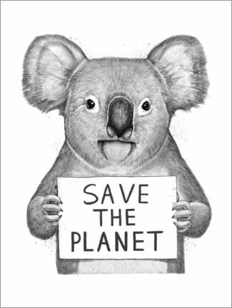 Poster  Koala, save the planet - Nikita Korenkov