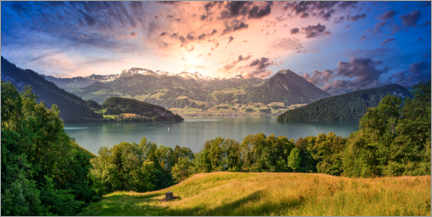 Canvas print  Lake Lucerne - Daniel Heine