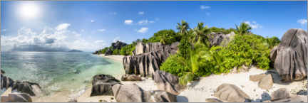 Poster La Digue in the Seychelles