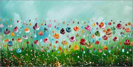 Canvas print  Colorful Flowers - Theheartofart Gena