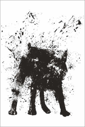 Poster Wet dog