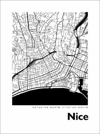Poster Nice map
