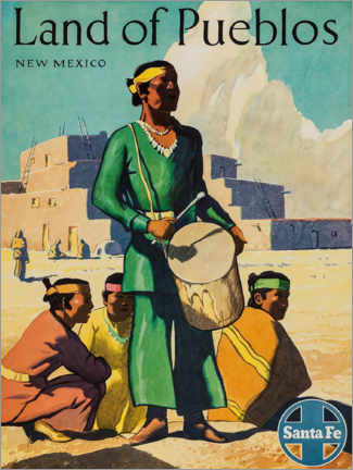 Poster New Mexico - Land of Pueblos