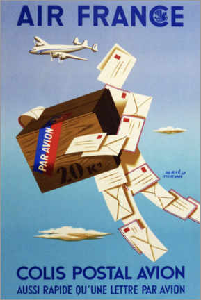 Poster Airmail via Air France