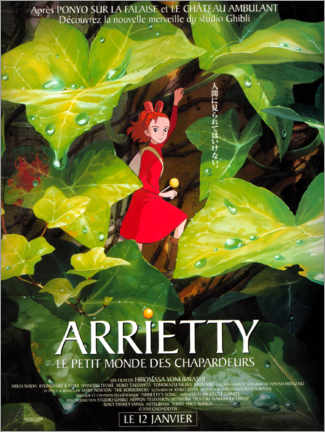 Wood print  Arrietty (French) - Vintage Entertainment Collection