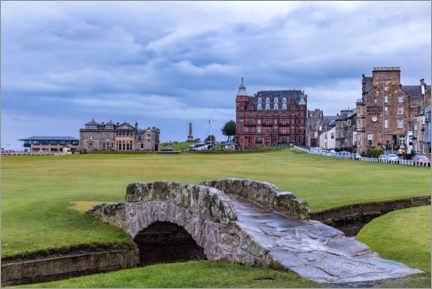 Foam board print  Swilcan Bridge at the Old Course at St Andrews - Mike Centioli