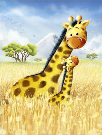 Poster  Giraffes in Africa - Stefan Lohr