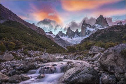 Poster Fitz Roy in Patagonia