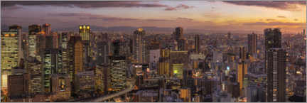 Acrylic print  Osaka in the evening - André Wandrei