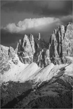 Poster Vajolet towers, Dolomites