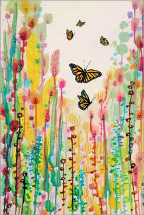Acrylic print  Butterflies - Sylvie Demers