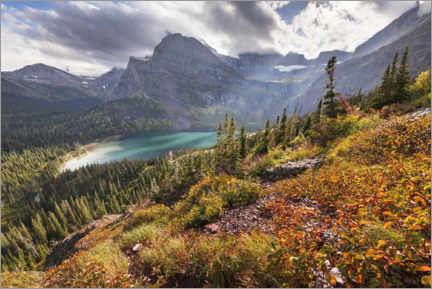 Gallery print  Turquoise mountain lake in the Rocky Mountains in autumn - The Wandering Soul