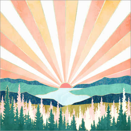 Poster  Summer Sunset - SpaceFrog Designs