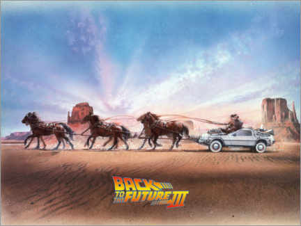 Poster  Back to the future III - Carriage