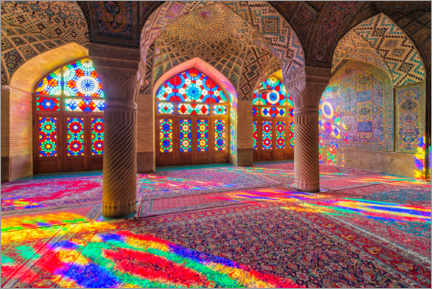 Acrylic print  Nasir-ol-Molk Mosque - Gabrielle &amp; Michel Therin-Weise