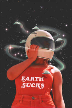 Poster  Earth sucks - Jonas Loose