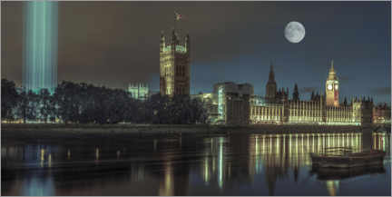Poster London by moonlight