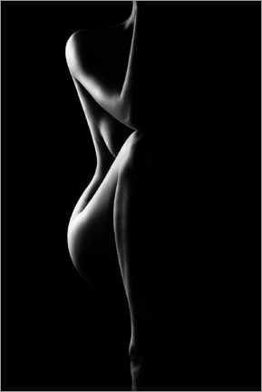 Poster  Female silhouette - Johan Swanepoel