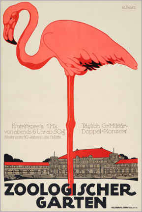 Canvas print  Zoological Garden (german) - Julius Klinger