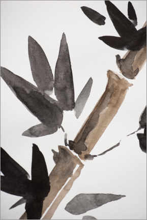 Canvas print  Bamboo in winter II