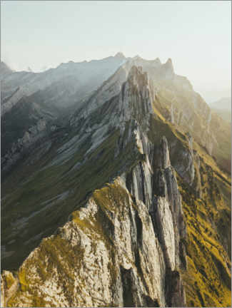 Poster Mount Schäfler in the Swiss Alps