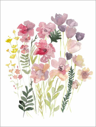 Wall sticker  Wild Flower Bouquet - Mantika Studio