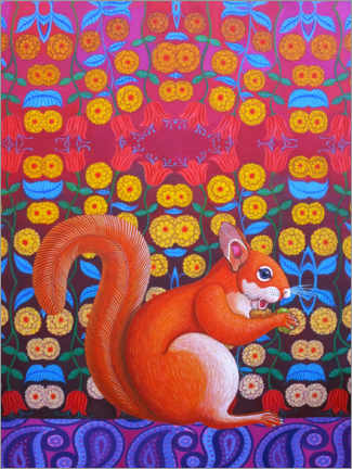 Poster Red squirrel