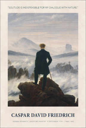 Canvas print  Caspar David Friedrich - Dialogue with nature - Caspar David Friedrich